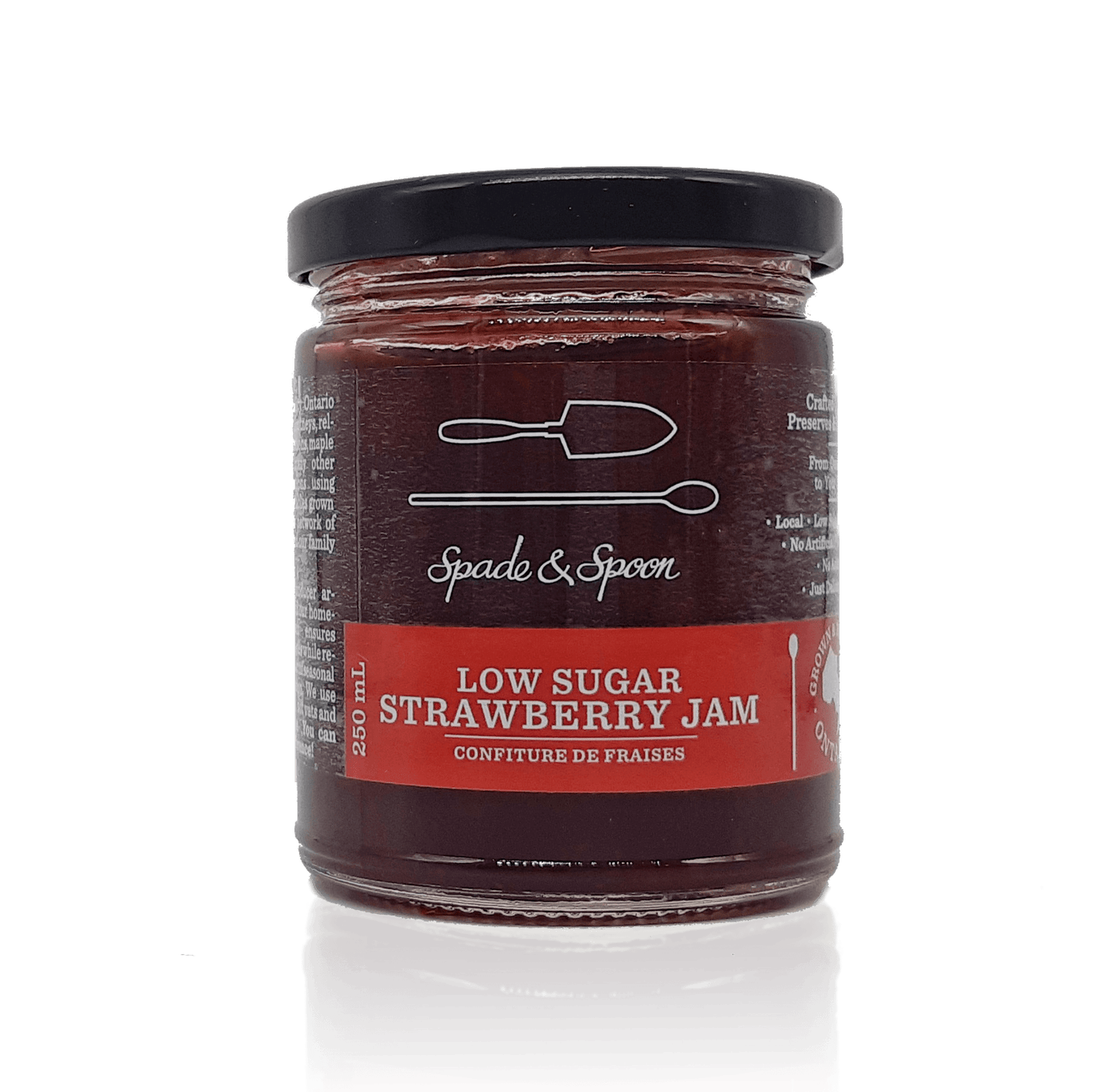 Low Sugar Strawberry Jam - Spade & Spoon - Ontario Farm Goods