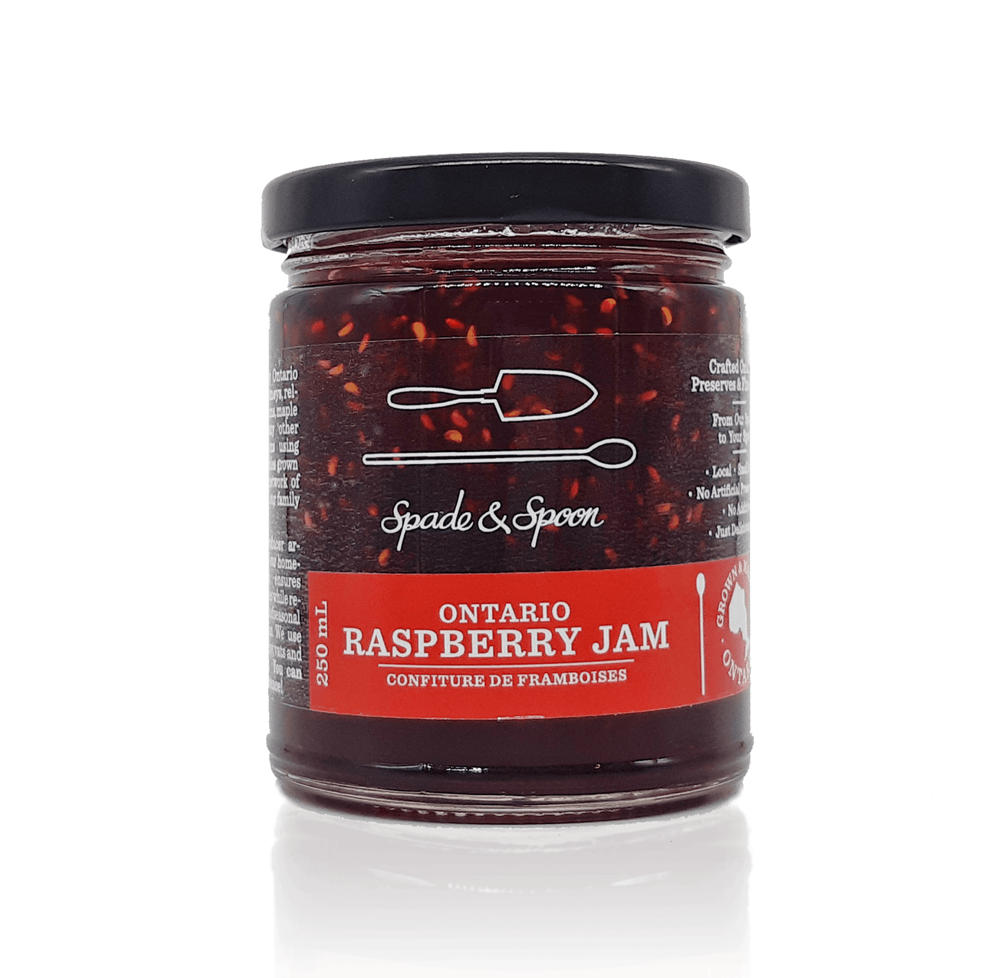 Ontario Raspberry Jam - Spade & Spoon - Ontario Farm Goods