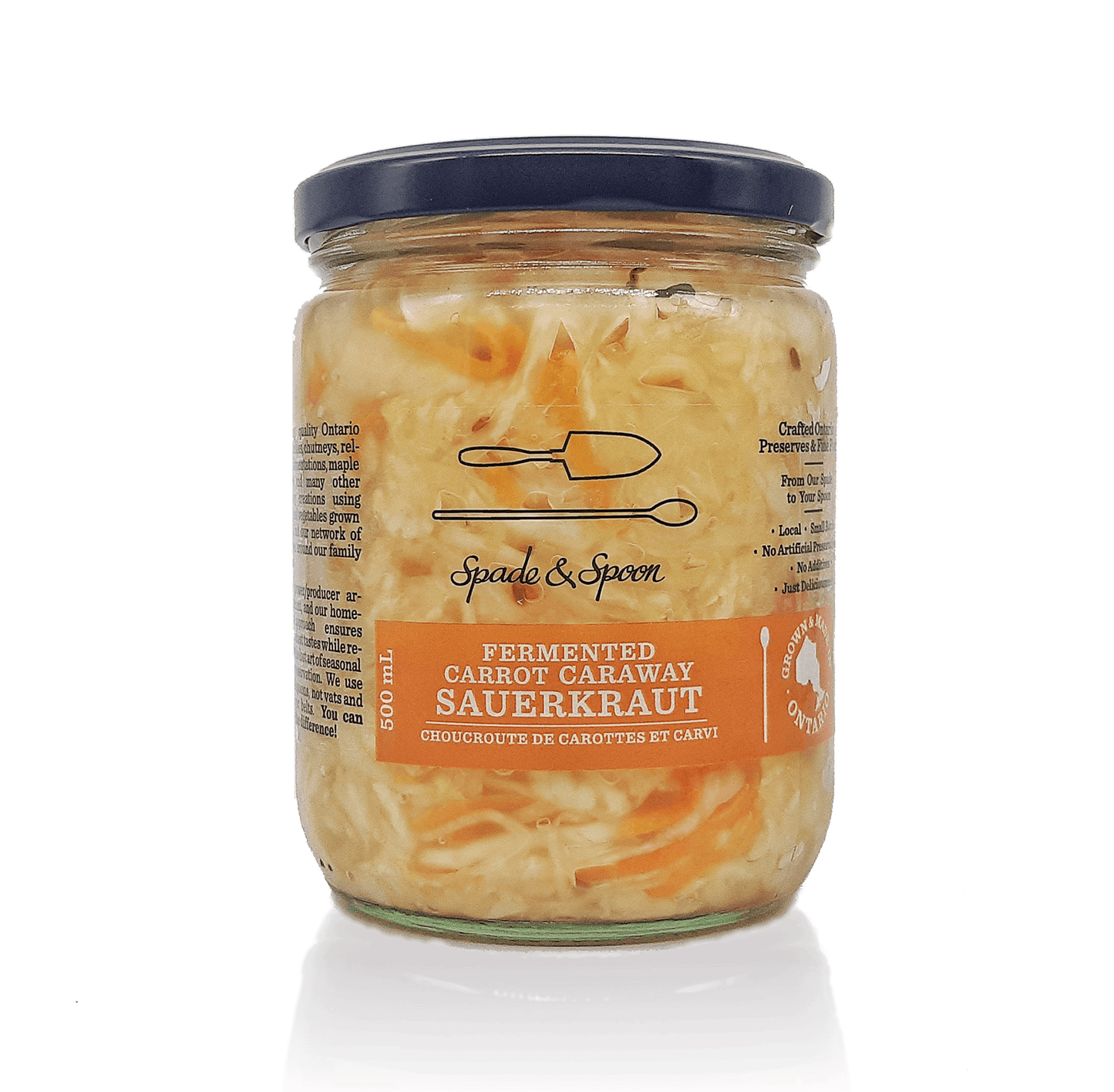 Fermented Carrot Caraway Sauerkraut - Spade & Spoon - Ontario Farm Goods