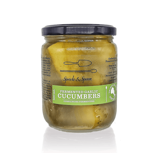 Fermented Garlic Cucumbers - Spade & Spoon - Ontario Farm Goods