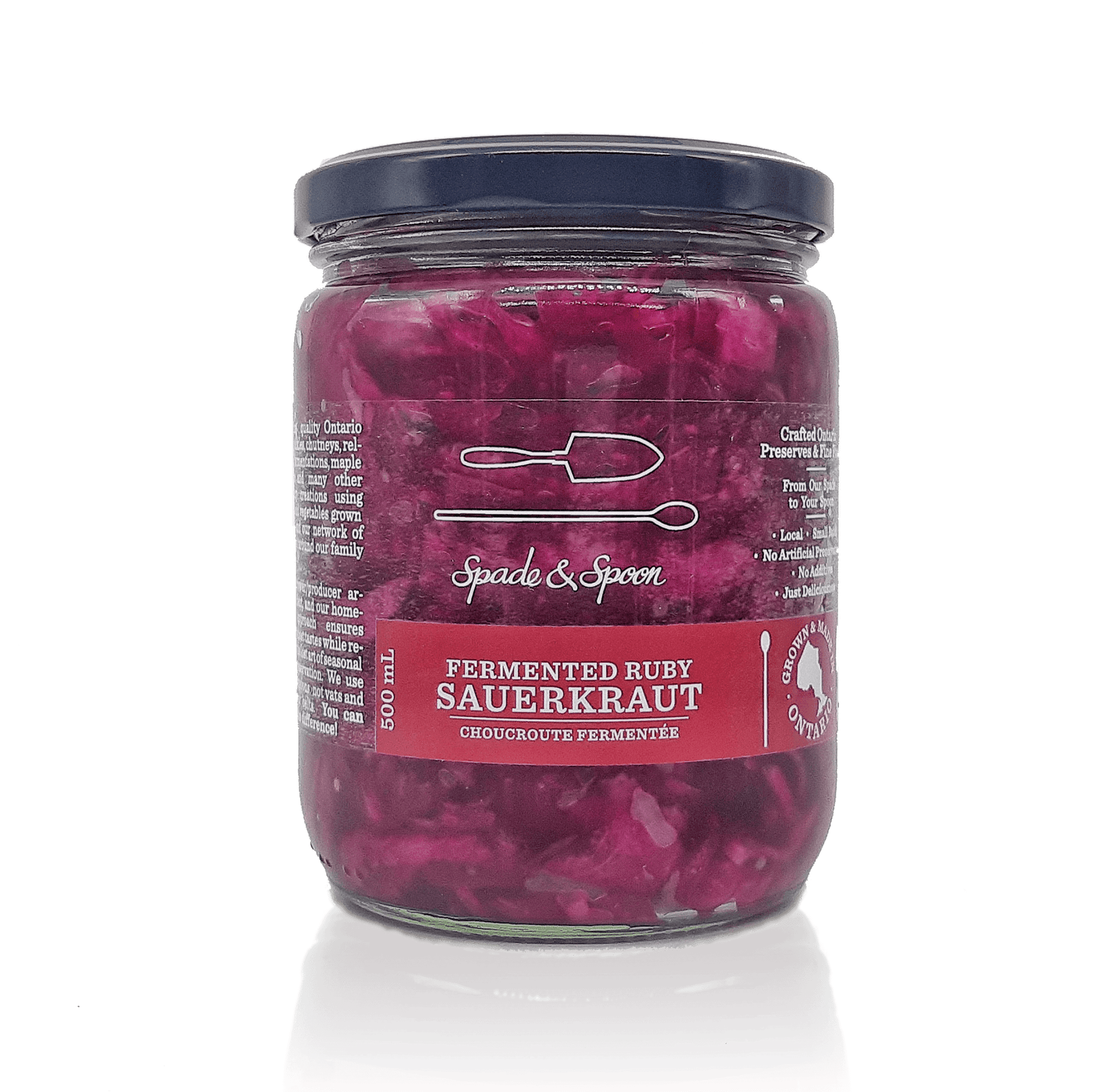 Fermented Ruby Sauerkraut - Spade & Spoon - Ontario Farm Goods