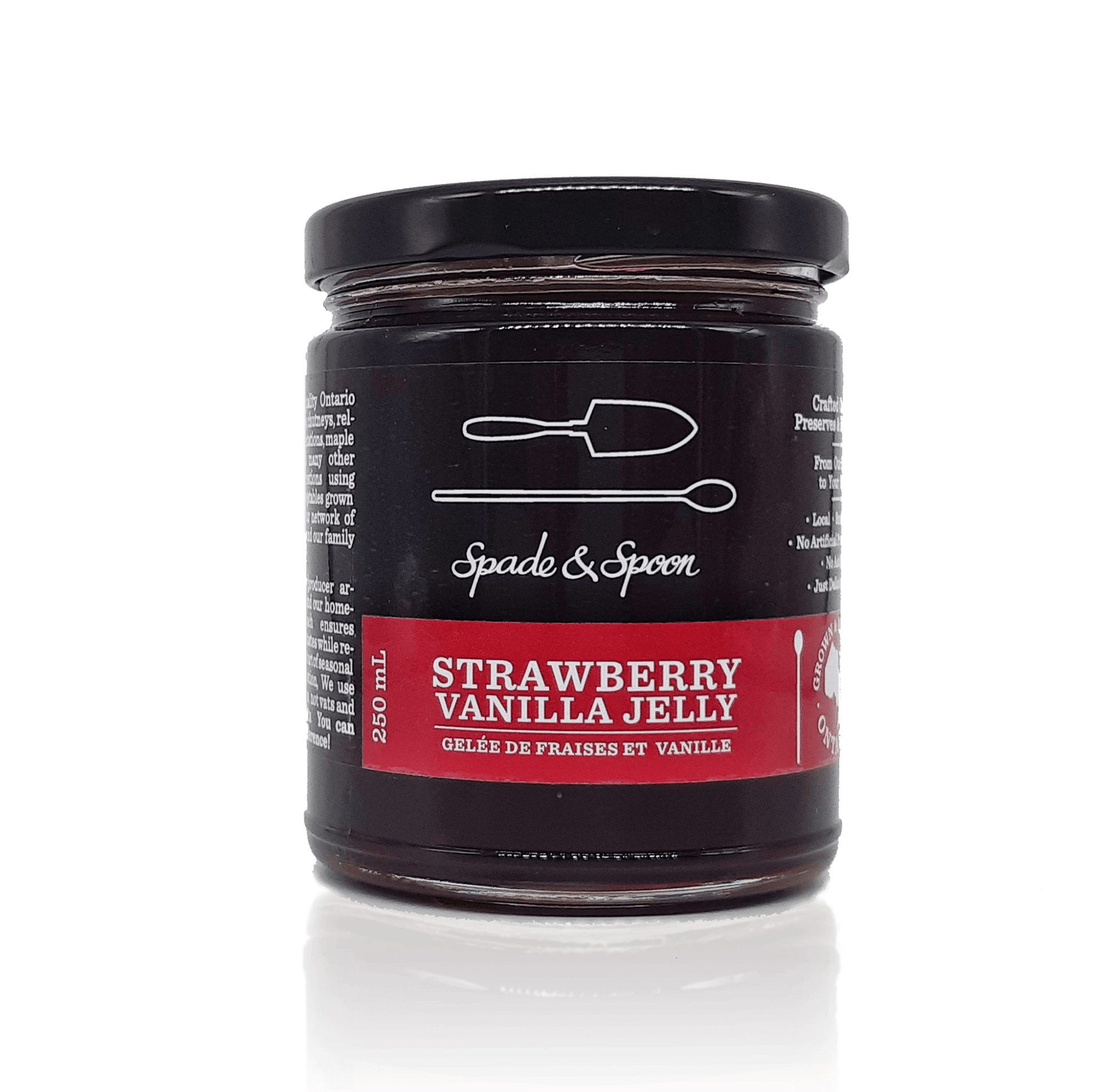 Strawberry Vanilla Jelly - Spade & Spoon - Ontario Farm Goods
